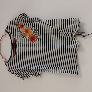 W5 Striped Crop Top